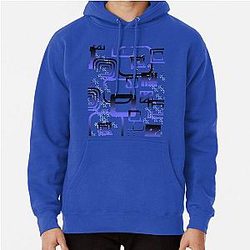 Blue box assortment Pullover Hoodie