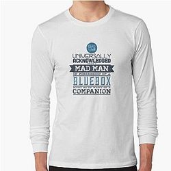 A Mad Man in Possession of a Blue Box Long Sleeve T-Shirt