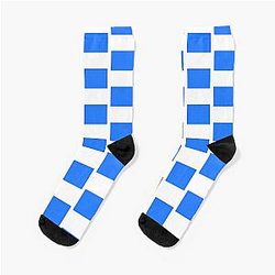 Simple Blue Box Socks