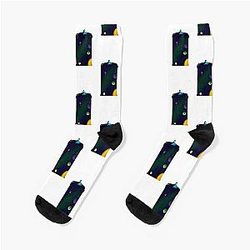 The galaxy inside a blue box Socks