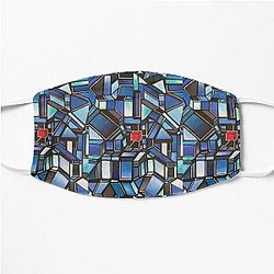 Blue box Flat Mask