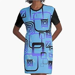Azul caja surtido de la camiseta de vestido