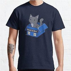 Cat In a Blue Box Classic T-Shirt