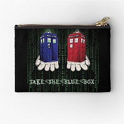 Take The Blue Box Zipper Pouch
