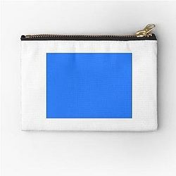 Simple Blue Box Zipper Pouch