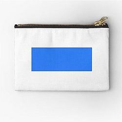 Simple Blue Box Zipper Pouch