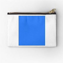 Simple Blue Box Zipper Pouch