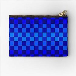 Blue Blue Box Zipper Pouch