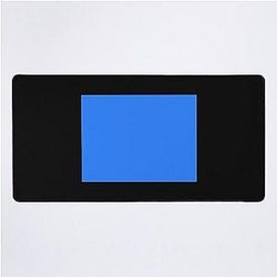 Simple Blue Box Desk Mat