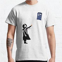 Girl with Blue Box Classic T-Shirt