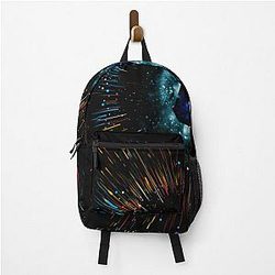 Blue box in space Backpack