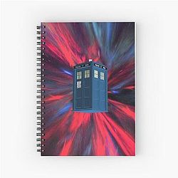 Doctor Blue Box Spiral Notebook