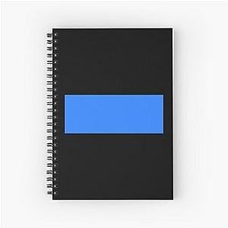 Eenvoudig Blue Box Spiral Notebook