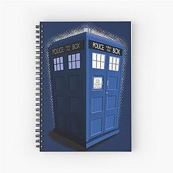 Blue Box Toon Spiral Notebook