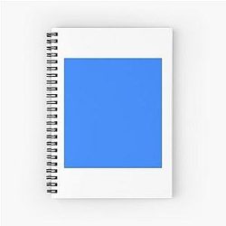 Simple Blue Box Spiral Notebook