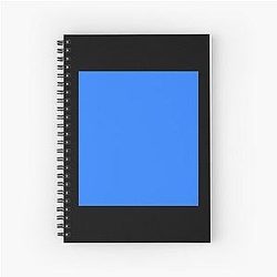 Simple Blue Box Spiral Notebook