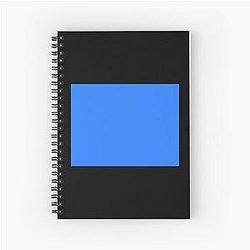 Simple Blue Box Spiral Notebook