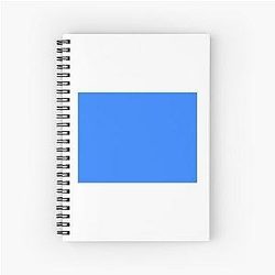Simple Blue Box Spiral Notebook