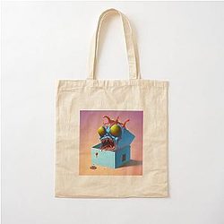 The Slimey Blue Box in a Blue Box Cotton Tote Bag