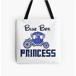 Blue Box Princess All Over Print Tote Bag
