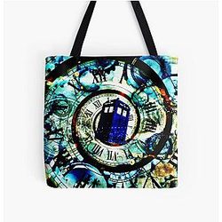 blue box  All Over Print Tote Bag