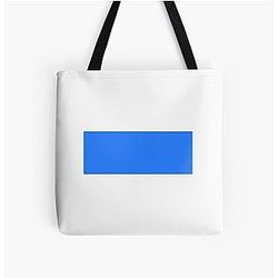 Simple Blue Box All Over Print Tote Bag
