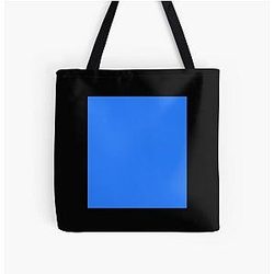 Simple Blue Box All Over Print Tote Bag