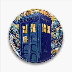 Starry blue box Pin