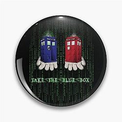 Take The Blue Box Pin
