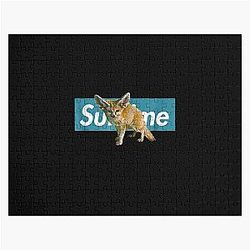 Fox Fennec Adorable Blue Box Jigsaw Puzzle