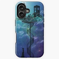 Blue Box in the Victorian Sky iPhone Tough Case