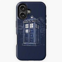 The Blue Box Blueprint iPhone Tough Case