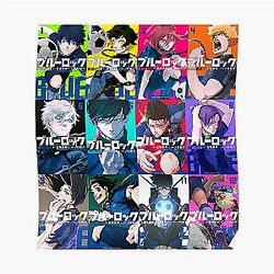 Blue Lock Posters - Blue Lock Soccer All Cover Of Manga Poster