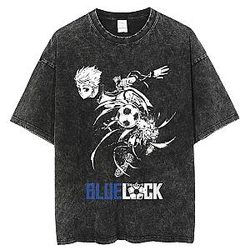 Nagi Smooth Moves PTTT1004 Vintage Washed  Blue Lock T-Shirts