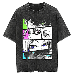 Champions Retro Graphic PTTT1004 Washed  Blue Lock T-Shirts