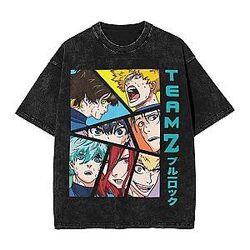 Ego Team PTTT1007 Washed Blue Lock T-Shirts