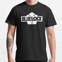 Blue Lock T-Shirts - Blue Lock White Logo Classic T-Shirt