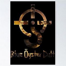 Blue oyster cult black back Poster