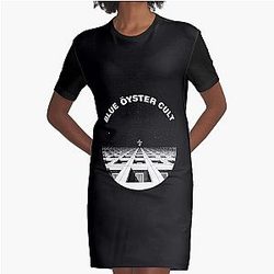 First LP Blue Oyster Cult Graphic T-Shirt Dress