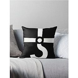 Logo Band Rock Blue Oyster Cult 90Art Throw Pillow