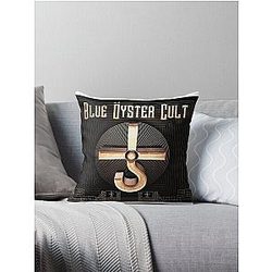 blue oyster cult band Throw Pillow