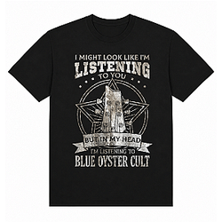 Blue Oyster Listening HTCT0906 Blue Öyster Cult T-Shirts