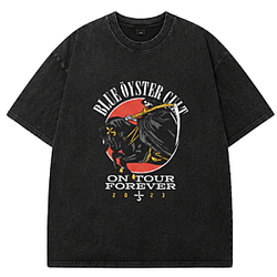 On Tour Forever DTNK2906 Washed Blue Öyster Cult T-Shirts