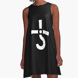 logo band rock blue oyster cult 90art A-Line Dress