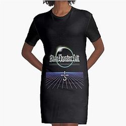 Blue Oyster Cult Band Graphic T-Shirt Dress