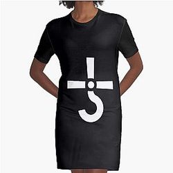 Logo Band Rock Blue Oyster Cult 90Art Graphic T-Shirt Dress