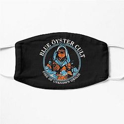blue oyster cult band rock Flat Mask