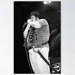 John Popper - Blues Traveler - BW Photograph Poster