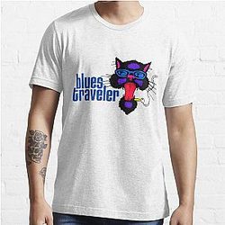 SMOKER CAT BLUES TRAVELER Essential T-Shirt
