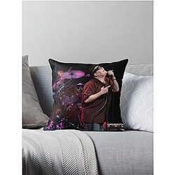 John Popper - Blues Traveler Throw Pillow